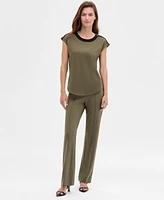 Jones New York Women's Embellished Drop Shoulder Top