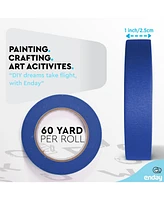 Enday Colored Masking Tape ( Pack) ft x 1 in