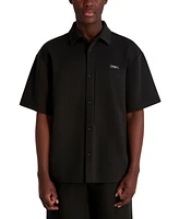 Karl Lagerfeld Paris Men's Criss-Cross Logo Shirt