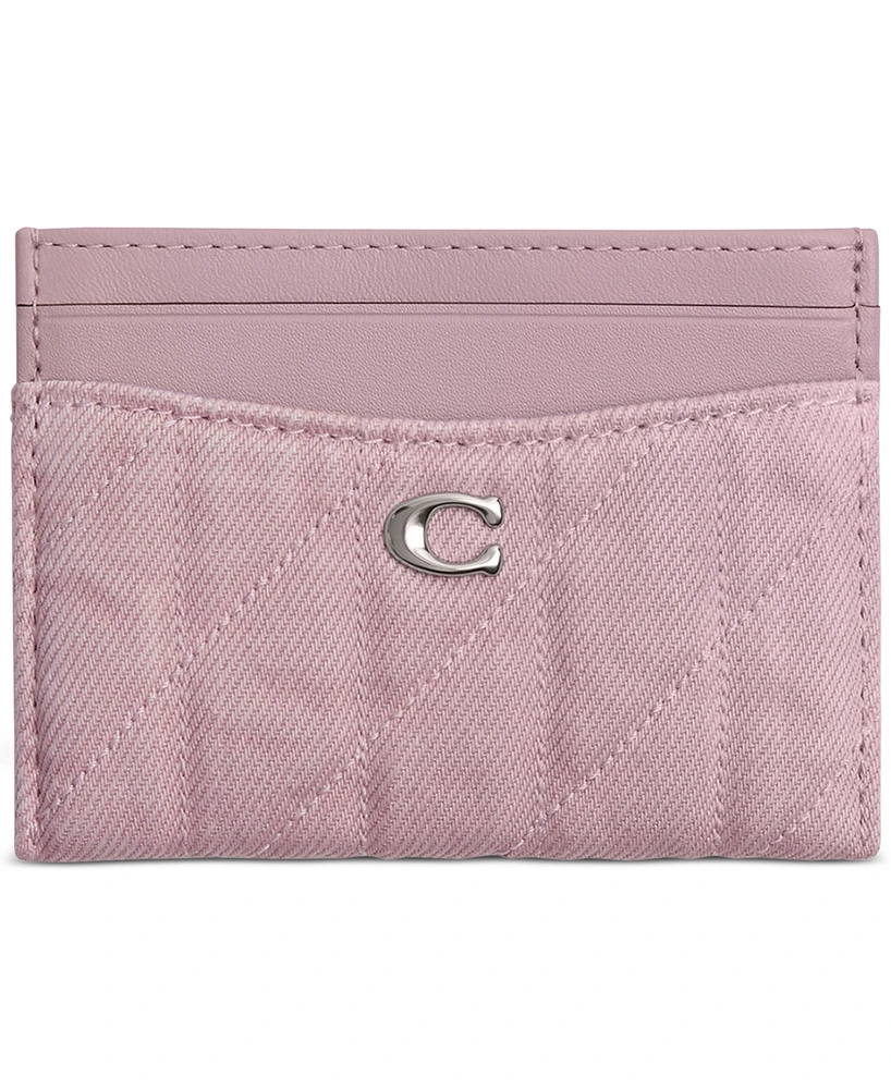 Coach Essential Denim Card Case