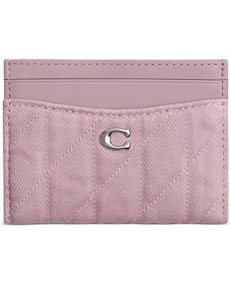 Coach Essential Denim Card Case