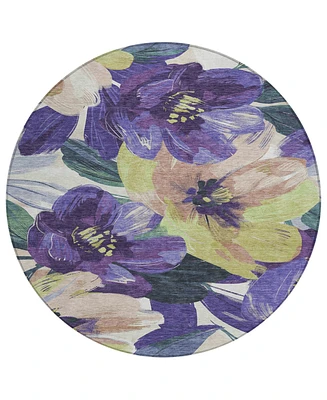 Addison Chantille Machine Washable ACN1490 8'x8' Round Area Rug
