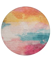 Addison Chantille Machine Washable ACN1520 8'x8' Round Area Rug