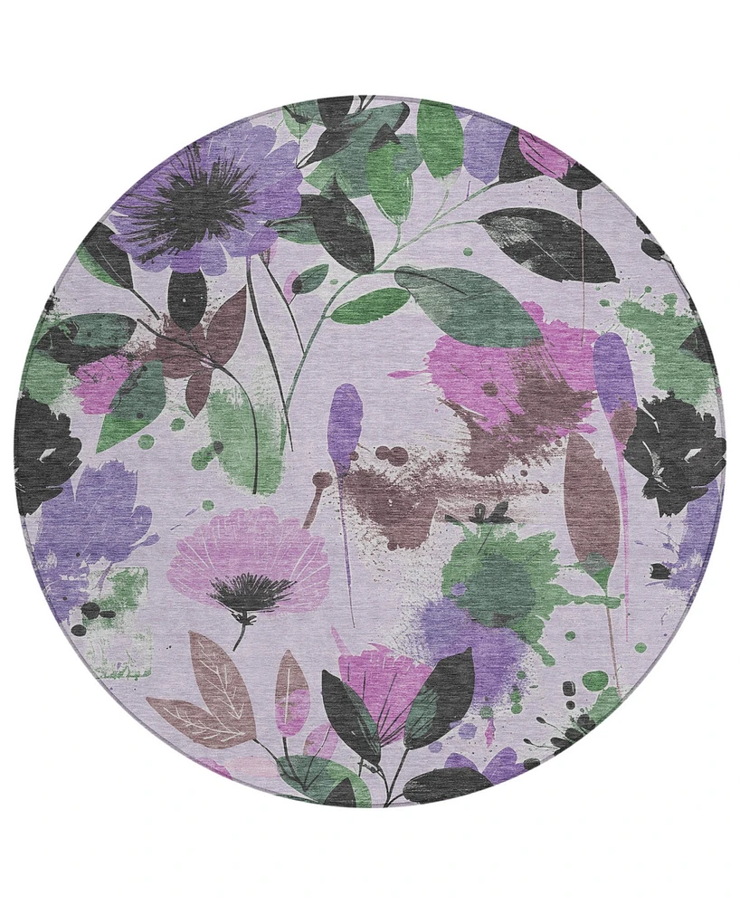 Addison Chantille Machine Washable ACN1552 8'x8' Round Area Rug