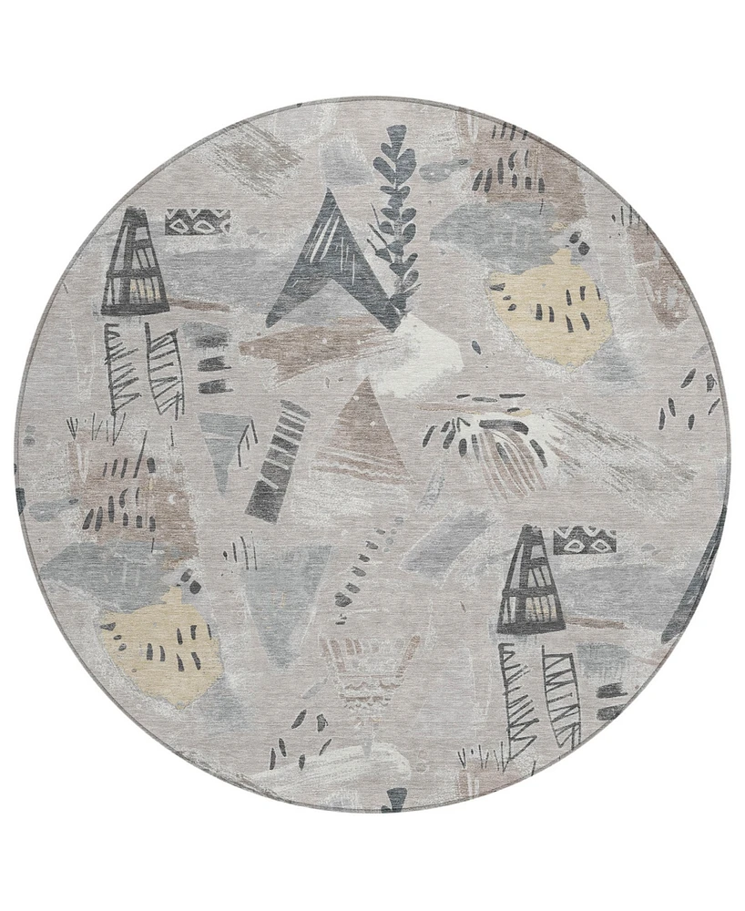 Addison Chantille Machine Washable ACN1580 8'x8' Round Area Rug
