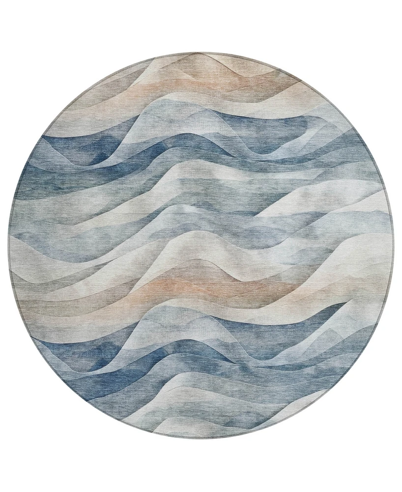 Addison Chantille Machine Washable ACN1620 8'x8' Round Area Rug