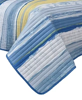 J by J Queen Bold Seashore -Pc. Quilt Set