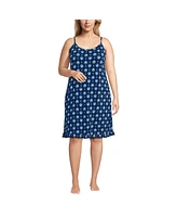 Lands' End Plus Cooling Knee Length Slip Nightgown