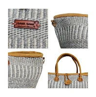 Ash Wisdom Handwoven Sisal Straw Basket Tote Bag