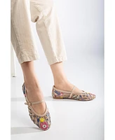 Fauna Mesh Mary Jane Flats