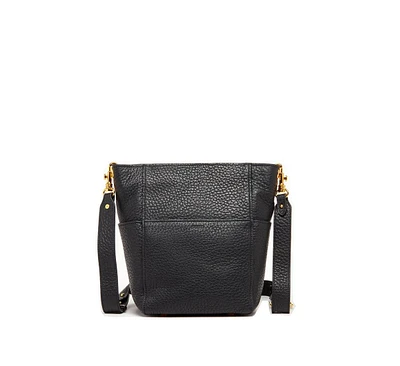 Susu Italian Leather Crossbody Bag Medium Size Shoulder Bag Black Purse Women's Handbag