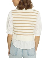 Central Park West Women's Crewneck Twofer Top