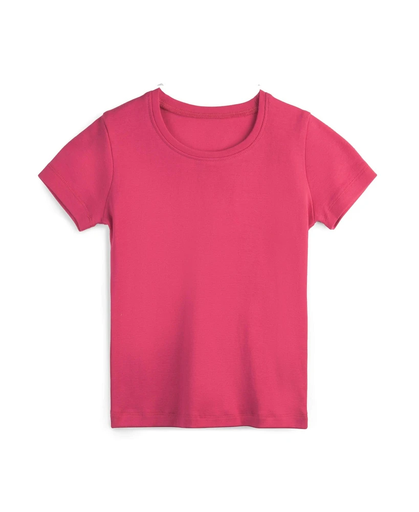 Mightly Girls Fair Trade Organic Cotton Ribbed Scoop Neck Tee
