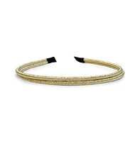 Thin Double Headband - Gold