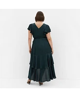 City Chic Plus Flirty Jen Maxi Dress