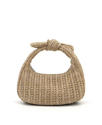 Like Dreams Aimee Small Straw Top Handle Bag
