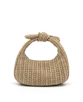 Like Dreams Aimee Small Straw Top Handle Bag
