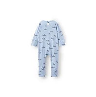 Cotton On Baby Boys The Billie Long Sleeve Zip Romper