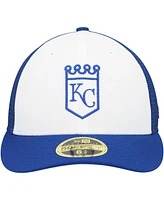 New Era Men's Royal/White Kansas City Royals 2023 On-Field Batting Practice Low Profile 59FIFTY Fitted Hat
