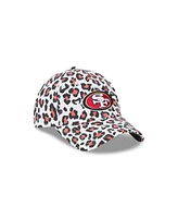 New Era Women's White San Francisco 49ers Active Leopard 9TWENTY Adjustable Hat