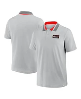 Formula 1 Men's Tempo Halftone Grid Badge Tipped Pique Polo Shirt
