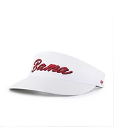 '47 Brand Men's White Alabama Crimson Tide Melbourne Brrr Adjustable Visor Hat