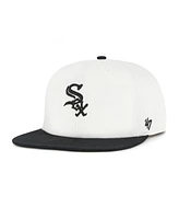 '47 Brand Men's White/Black Chicago White Sox Foundation Captain Snapback Hat