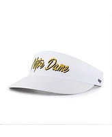 '47 Brand Men's White Notre Dame Fighting Irish Melbourne Brrr Adjustable Visor Hat