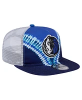 New Era Men's Navy/Blue Dallas Mavericks Throwback Dye Golfer Snapback Hat
