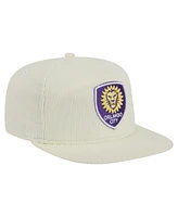 New Era Men's Cream Orlando City Sc 2025 Kickoff Snapback Golfer Hat