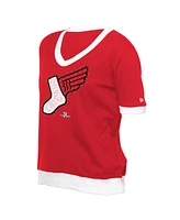 New Era Women's Red Chicago White Sox 2025 City Connect Rhinestone V-Neck T-Shirt