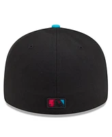 New Era Men's Black/Pink Miami Marlins 2025 City Connect Low Profile 59FIFTY Fitted Hat