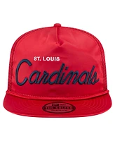 New Era Men's Red St. Louis Cardinals Retro Satin Script Golfer Adjustable Hat
