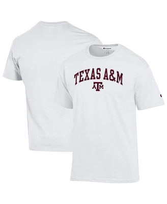 Champion Men's White Texas A&M Aggies Arched Logo T-Shirt