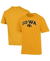Champion Men's Gold Iowa Hawkeyes Arch Over Logo T-Shirt