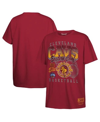 Mitchell & Ness Big Boys and Girls Wine Cleveland Cavaliers 2025 Nba Playoffs Retro Monumental T-Shirt