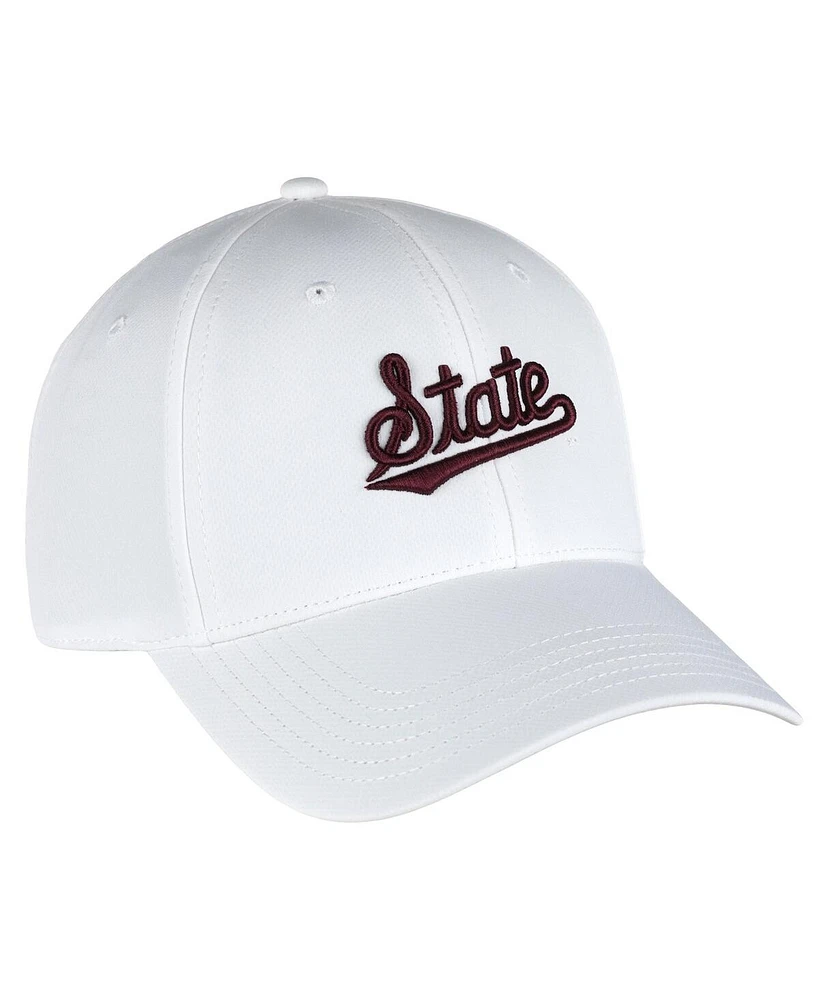Ahead Men's White Mississippi State Bulldogs Stratus Aerosphere Adjustable Hat