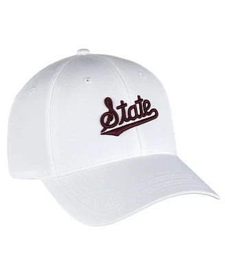 Ahead Men's White Mississippi State Bulldogs Stratus Aerosphere Adjustable Hat