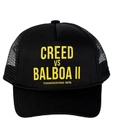 Contenders Clothing Men's and Women's Black Rocky Rematch Of The Century Trucker Adjustable Hat