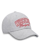 Top of the World Women's Heather Gray Wisconsin Badgers Rhinestone Christy Adjustable Hat