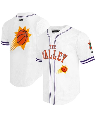 Pro Standard Men's White Phoenix Suns 2024/25 City Edition Mesh Baseball Jersey