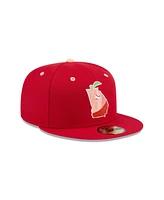 New Era Men's Red Gwinnett Stripers Theme Nights 59FIFTY Fitted Hat