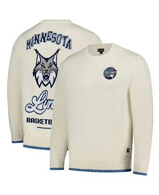 The Wild Collective Men's and Women's Cream Minnesota Lynx Jacquard Pullover Sweater