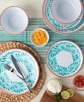 Infuse Melamine 12 Pc. Dinnerware Set, Service for 4