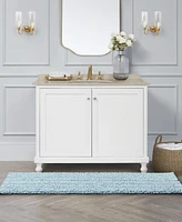 Laura Ashley Astor Chenille Bath Mat, 24" x 60"