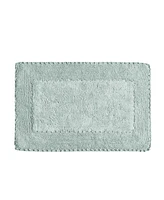 Laura Ashley Cotton Ruffled Bath Rug, 27" x 45"