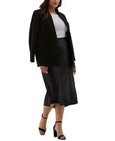 Ella Rafaella Plus Shine Midi Bias Skirt