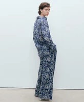 Mango Women's Printed Cotton Shirt