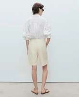 Mango Women's Oversized Embroidered Shirt