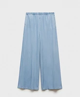 Mango Women's Lyocell Palazzo Pants